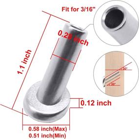 img 3 attached to 🔒 CKE 40 PCS 30° Angle Cable Railing Corner Protector Sleeve Beveled for 5/32&#34;, 3/16&#34; Wire Rope Cable Railing, T316 Marine Grade Stainless Steel Post Guard with Drill Bit