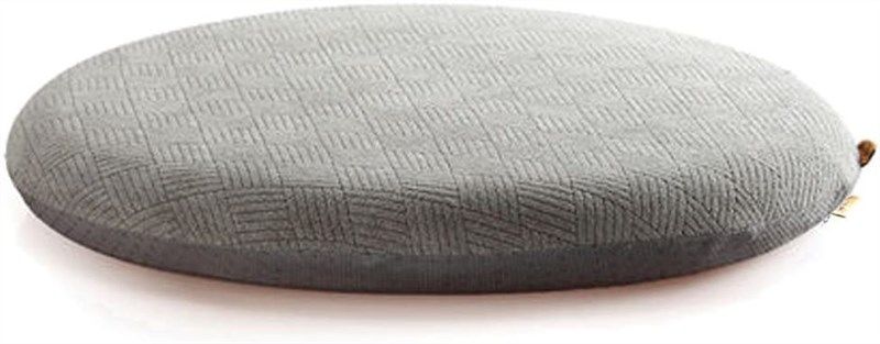 Sigmat Memory Foam Seat Cushion Anti-Slip Soft Round Stool Cushion Chair  Pad 16 Inch Grey