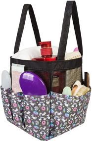 img 4 attached to 🚿 Convenient College Dorm Room Essential: Portable Mesh Shower Caddy and Tote Bag