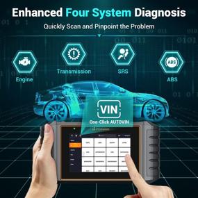 img 2 attached to 🔧 FOXWELL NT716 Сканер OBD2 - Диагностика ABS SRS Двигателя и Трансмиссии, TPMS, Прокачка ABS, EPB, SAS, TPS, Сброс масла - Код-ридер - Планшетный диагностический сканер Android 5.5 "с сенсорным экраном - Инструмент для диагностики всех автомобилей - Бесплатное обновление