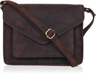 👜 stylish leather flapover crossbody purses: handbags, wallets & totes for women logo