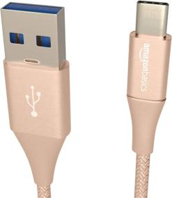 img 2 attached to Amazon Basics USB Type-C to ⚡ Type-A Double Braided Nylon Cable - 3 Inch