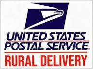 us rural delivery magnetic sign logo