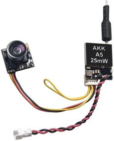 img 4 attached to 📷 AKK A5 5.8Ghz 25mW FPV Transmitter 600TVL CMOS Micro Camera with OSD Switchable Raceband for Quadcopter Drone - Perfect for Tiny Whoop and Blade Inductrix