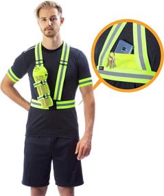 img 2 attached to Clinch Star Reflective Gear Set for Night Running and Cycling with Back Pocket - Detachable Water Bottle Holder - Outdoor Reflective Arm and Foot Bands - Perfect Gift for Outdoor Enthusiasts