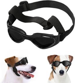 img 4 attached to Lewondr Sunglasses Protection Adjustable Waterproof Dogs