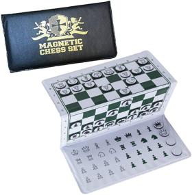 img 4 attached to Magnetic Pocket ♟️ Chess Set by WE Games