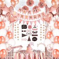 naiwoxi rose gold party decorations logo