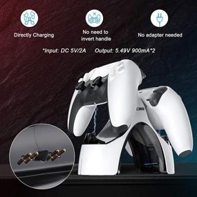 img 1 attached to ⚡ Zacro PS5 Controller Charger - Dual USB Fast Charging Dock Station for Sony Playstation 5/PS5 Controller - LED Indicator - White