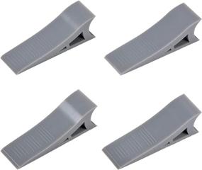 img 4 attached to 🚪 Alisunlulu Rubber Door Stoppers for Floor - Heavy Duty Door Stop With Enhanced Friction | Multi Surface - Stackable Door Wedges for Gaps up to 3.2'' | Ideal for Home, Office & Commercial Buildings (4 Pcs)