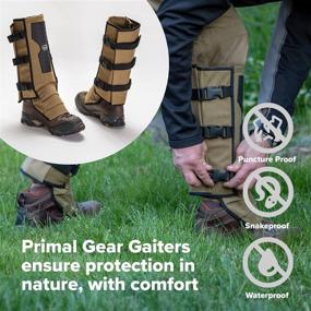 img 1 attached to 🐍 Primal Gear Snake Gaiters: Ultimate Snake Bite Protection for Legs