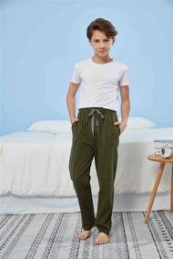img 2 attached to HiddenValor Cotton Pajama Bottom Pockets Boys' Clothing in Sleepwear & Robes