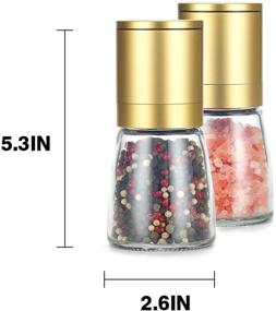 img 2 attached to Acrylic Salt Pepper Grinder Set