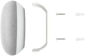 img 3 attached to 🔧 Google Nest Home Mini Wall/Ceiling Cabinet Mount Holder Clip (White), 2 Pack - Gen 1, Gen 2, Round Speaker Accessories