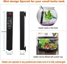 img 3 attached to 🐠 SZELAM 25W Smart Mini Aquarium Heater: Submersible Betta Fish Tank Thermostat for Efficient Water Temperature Control, Anti-Explosion & Energy-Saving Warmer