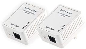 img 2 attached to 💡 Адаптер Powerline Brite-View BVP-5100D с кабелем питания - улучшенное подключение в белом цвете