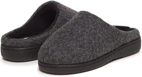 img 2 attached to Lucky Brand Boys' Faux Wool Memory Foam Clog Slippers