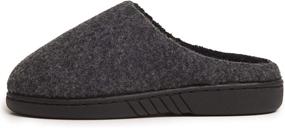 img 3 attached to Lucky Brand Boys' Faux Wool Memory Foam Clog Slippers