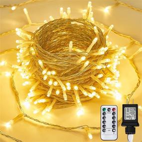 img 3 attached to 🎄 FilFom 72ft 200 LED String Lights: Warm White Indoor & Outdoor Twinkle Lights for Christmas Decoration – Waterproof, Plug-in with 8 Modes