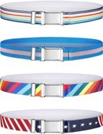 👧 kids elastic stretch belt for boys and girls - adjustable with metal buckle - perfect for christmas, birthdays, school - hamry 4-piece child belts logo