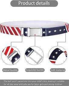 img 2 attached to 👧 Kids Elastic Stretch Belt for Boys and Girls - Adjustable with Metal Buckle - Perfect for Christmas, Birthdays, School - Hamry 4-Piece Child Belts