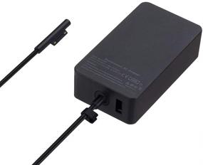 img 3 attached to High-Performance WESAPPINC 36W 12V Power Adapter for Microsoft Surface Pro 3/4/5 - Fast Charging with Additional USB Port and Long 6ft Cord