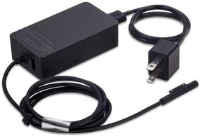 img 4 attached to High-Performance WESAPPINC 36W 12V Power Adapter for Microsoft Surface Pro 3/4/5 - Fast Charging with Additional USB Port and Long 6ft Cord