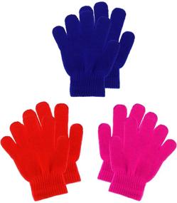 img 4 attached to Boao Gloves Mittens Knitted Supplies Girls' Accessories