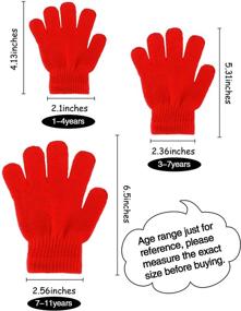 img 2 attached to Boao Gloves Mittens Knitted Supplies Girls' Accessories