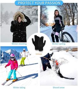 img 2 attached to 🧤 Enhanced Grip Touchscreen Elastic Men's Accessories for Gloves & Mittens - Anti-Slip for Texting