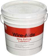 wire-aide wire pulling lubricant - grease-free fiber-optic wire insulation, 1 gallon jug, vibrant yellow logo