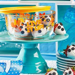 img 2 attached to 🐭 8-pc Pyrex Decorated Storage Set featuring Minnie Mouse