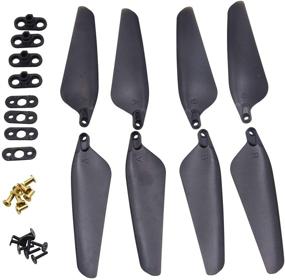 img 3 attached to ✈️ Blomiky 8-Pack B12 Foldable Propellers for ANCOOL LOPOM 4000ft FPV Drones and MJX B12 Foldable RC Quadcopter Drone - B12 Blades, 2-inch