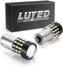 img 4 attached to 🔆 LUYED 2 x 650 Lumens Super Bright 1156 LED Bulbs with 3014 54-EX Chipsets for Back Up Reverse Lights, Brake Lights, Tail Lights, RV Lights - Xenon White