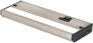 9 inch satin nickel led under cabinet lighting – dimmable -3 color temperature slide switch – warm white (2700k) логотип