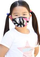 girls' cold weather face cover for kids with fabric protection logo