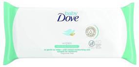 img 4 attached to 👶 Dove Baby Wipes, Sensitive Moisture, 50 Wipes (Pack of 6): Gentle Care for Your Baby's Delicate Skin