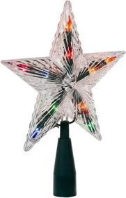 img 4 attached to 🌟 Kurt S. Adler UL 7-Inch Multi-Colored Crystal Star Christmas Tree Topper