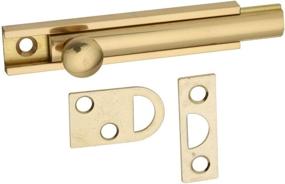 img 1 attached to 🔒 Solid Brass Flush Bolt - National Hardware N197-970 V1922