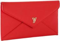 ybonne blocking envelope genuine leather logo