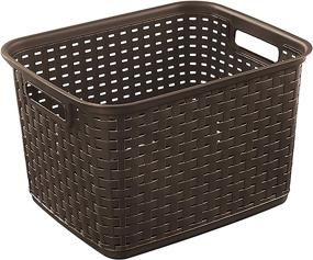 img 4 attached to 🧺 Pack of 1 Multicolor STERILITE Tall Wicker Weave Basket