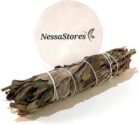 img 1 attached to 🖤 NESSASTORES - Black Sage Smudge Incense Bundle, 4-5 inches, 8 pcs - #JC-147