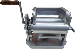 img 4 attached to 🌮 Authentic Mexican Manual Corn Tortilla Maker GONZALEZ Maquina Tortilladora Aluminum 5.5" with Automatic Cutting Machine