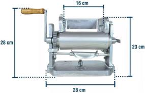 img 3 attached to 🌮 Authentic Mexican Manual Corn Tortilla Maker GONZALEZ Maquina Tortilladora Aluminum 5.5" with Automatic Cutting Machine