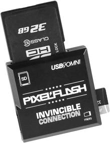 img 2 attached to 🔌 Революционируйте свои передачи данных с PixelFlash USB Type-C неуязвимым соединением SD + MicroSD модульным картридером