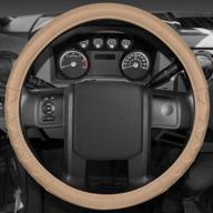 🚚 enhanced heavy-duty protection: bdk motor trend 18 inch car steering wheel cover for trailer truck logo