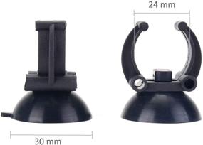 img 1 attached to 🐠 Pawfly 12 Pieces Aquarium Heater Suction Cups Suckers Clips | 33mm Diameter Holders/Clamps for Black Fish Tank