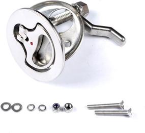 img 4 attached to 🚢 High-Quality Mxeol Boat Stainless Steel Cam Latch for Marine Hatch Pulls with Back Plate Fasteners