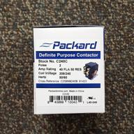 efficient packard c240c pole contactor volt for optimal electrical control логотип