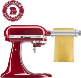 img 4 attached to Effortlessly Roll Out Perfect Pasta with the KitchenAid KSMPSA Pasta Roller Attachment in Elegant Silver - 1 foot Length